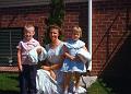 0220-first day of kindergarten 1955, Richard, Betty, Judy